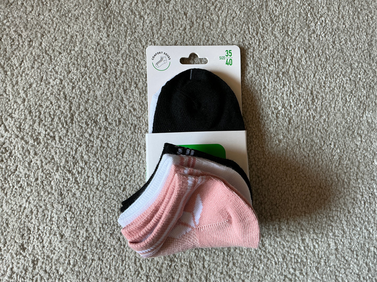 Meias de Tornozelo Desportivas para Mulher Pack de 3