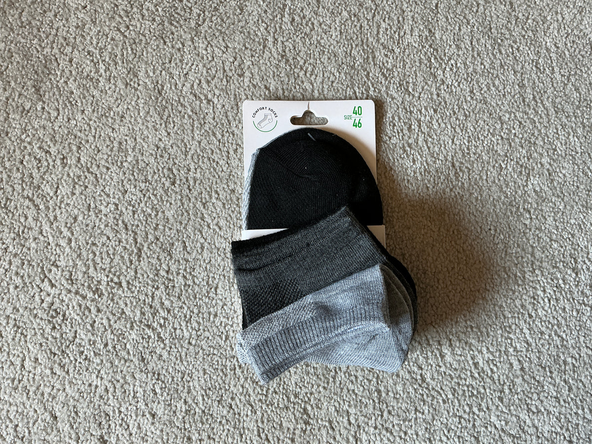 Pack de 3 Pares de Meias de Tornozelo Desportivas