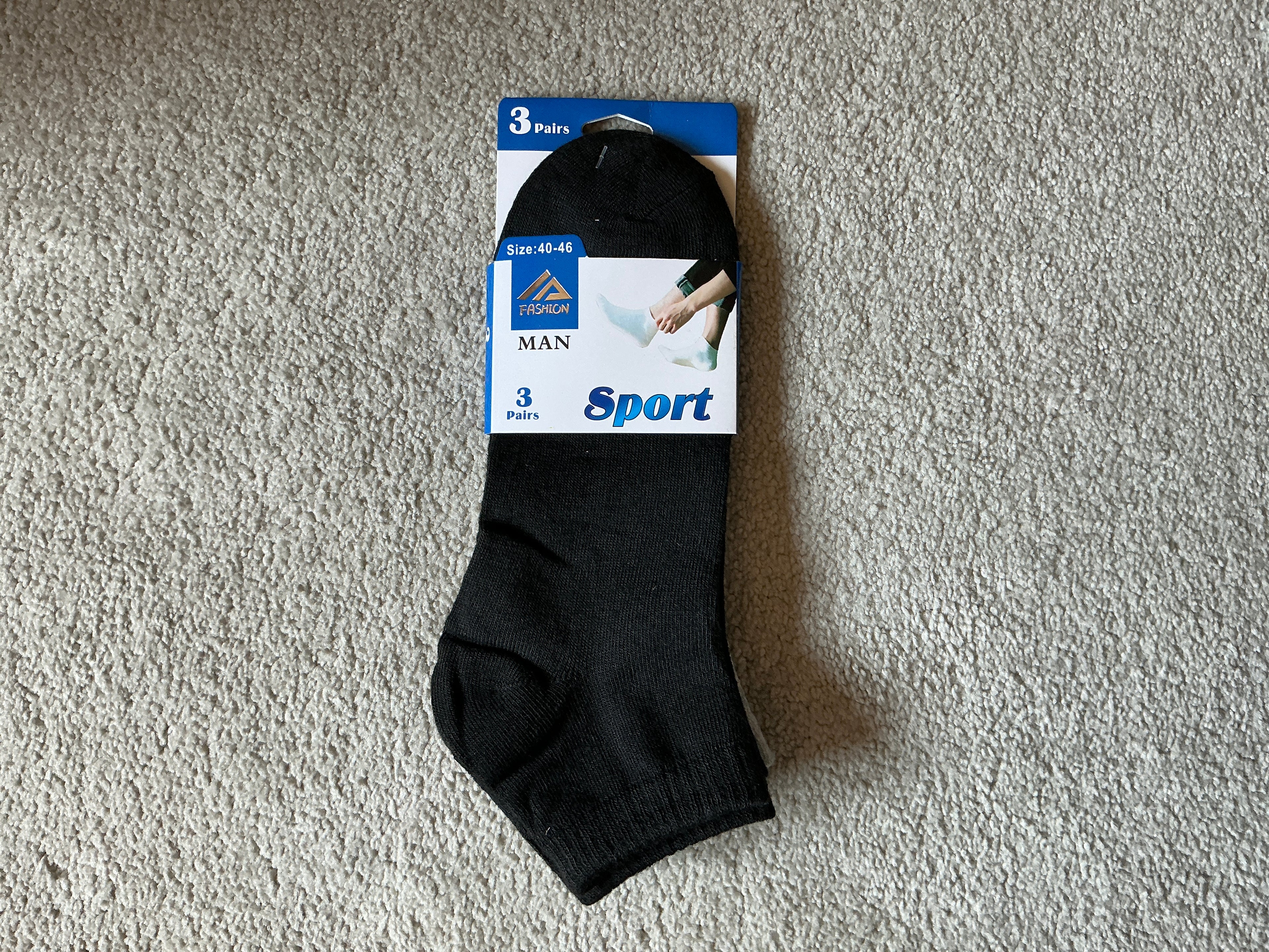 Pack de 3 Pares de Meias Desportivas de Cano Curto