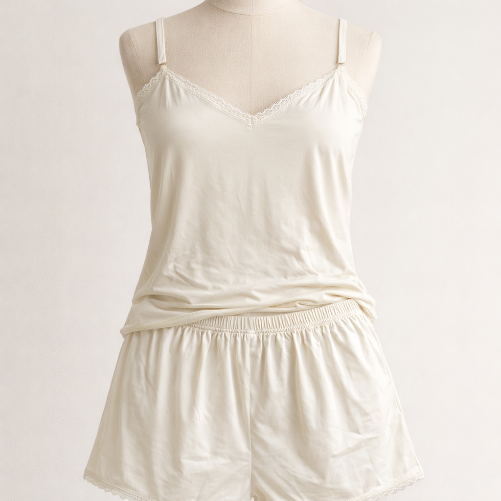 Conjunto de Pijama com Renda