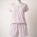 Pijama de Calções de Bolinhas para Mulher
