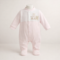 Baby Hooded Sleepsuit with Appliqué