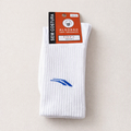 IMPA Organic Cotton Crew Socks (White, Blue Logo)