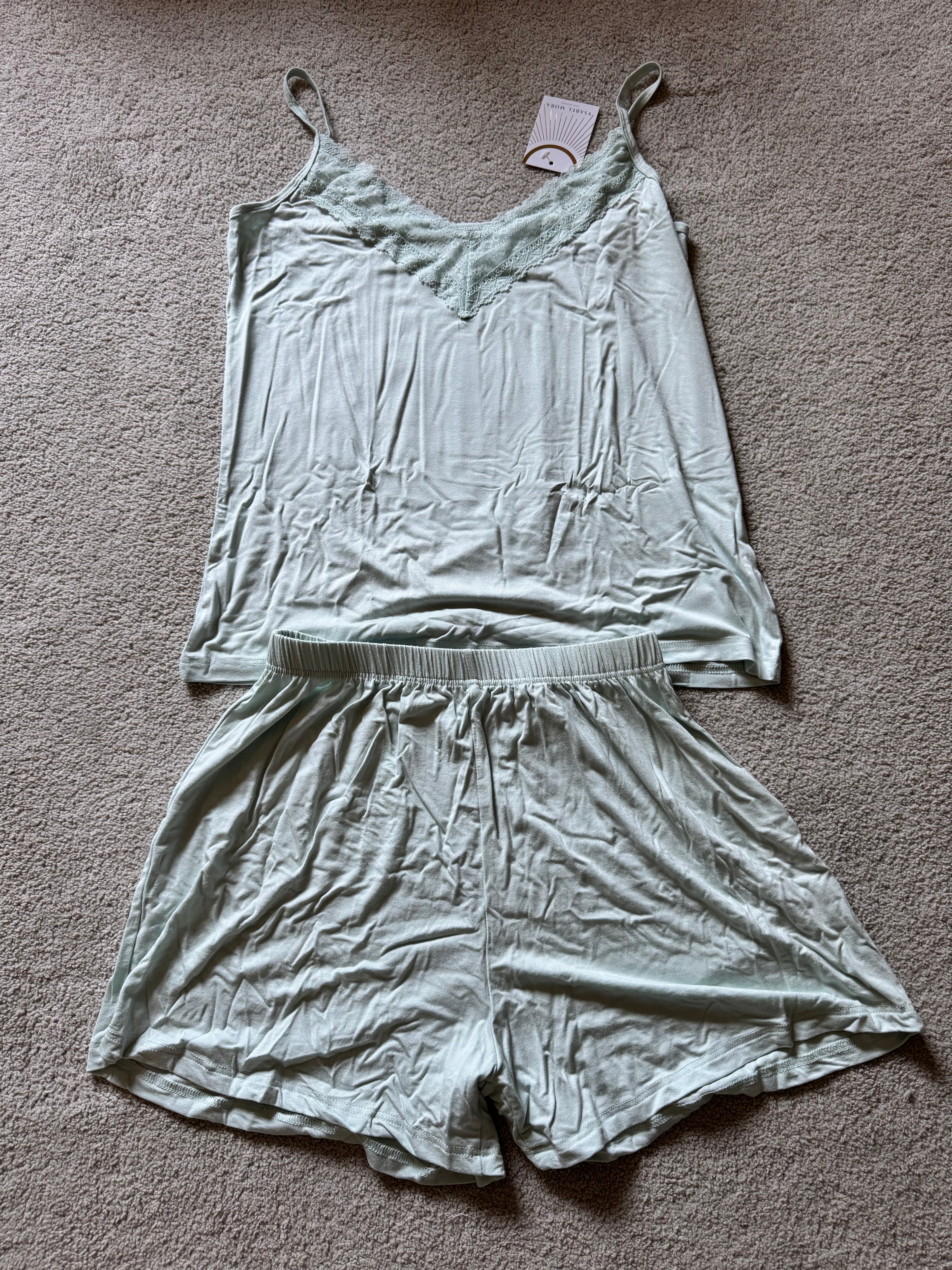 Lace Trim Pyjama Set