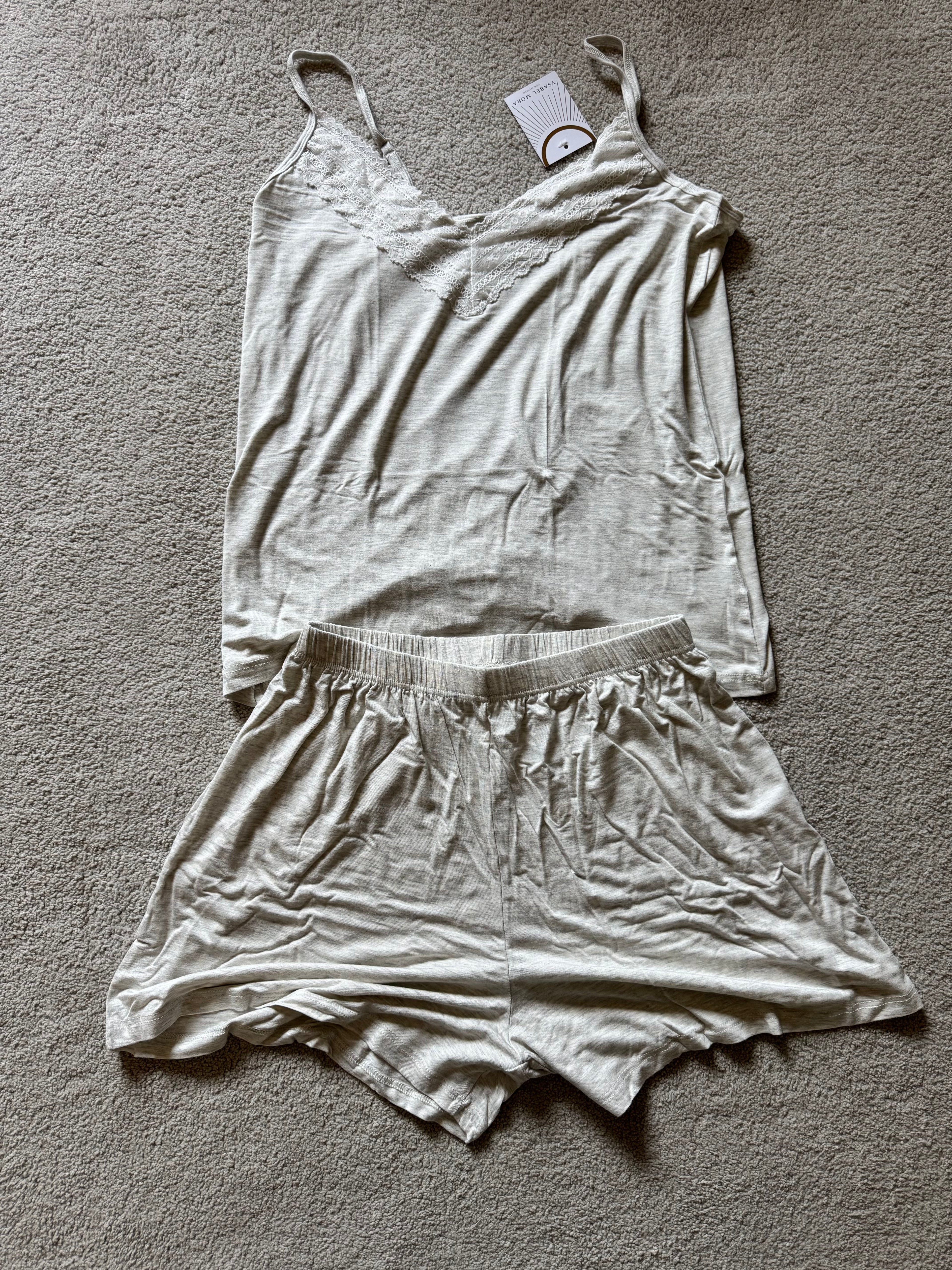 Lace Trim Pyjama Set