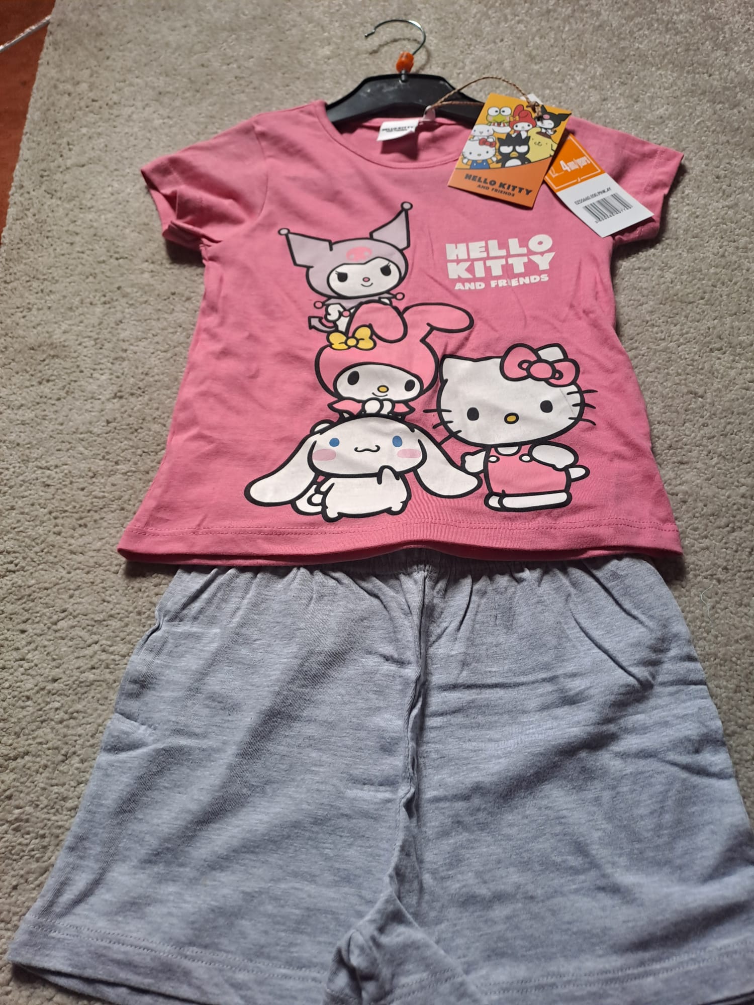 Conjunto de Pijama Estampado com Personagens para Menina