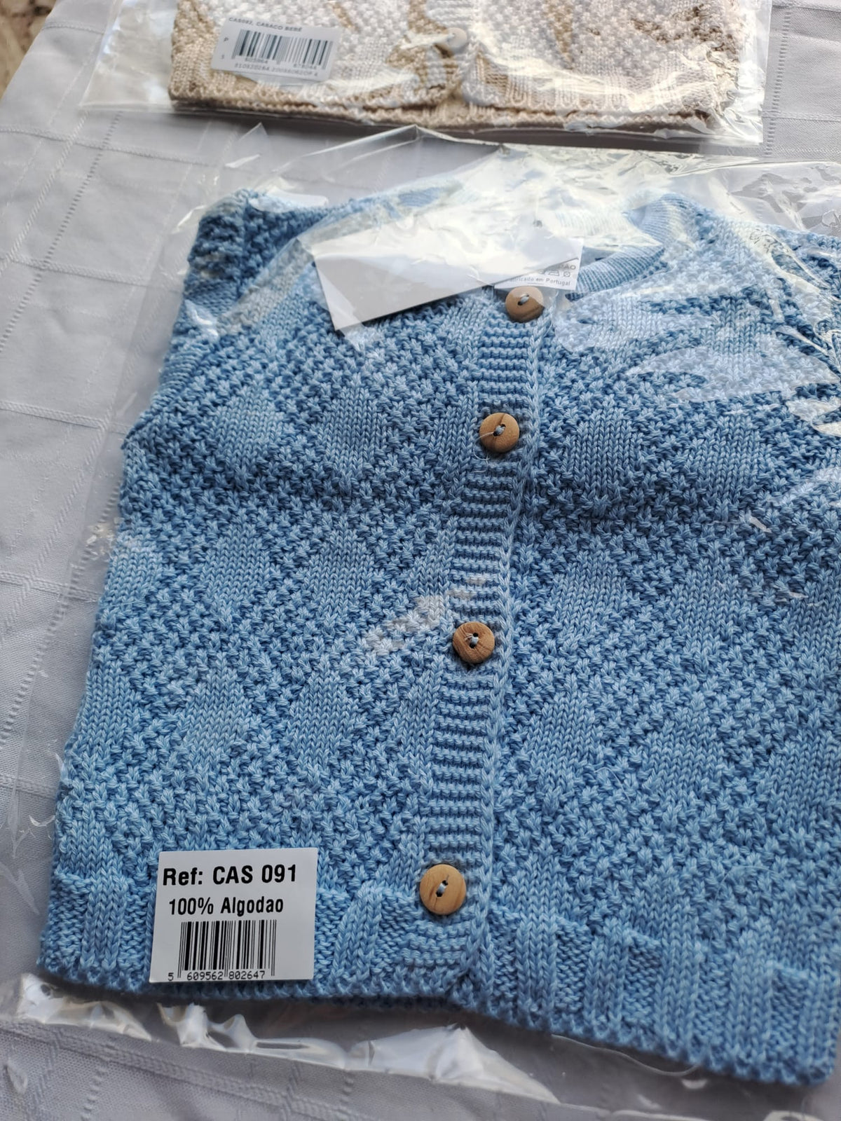 Cardigã de Malha Texturizada para Bebé