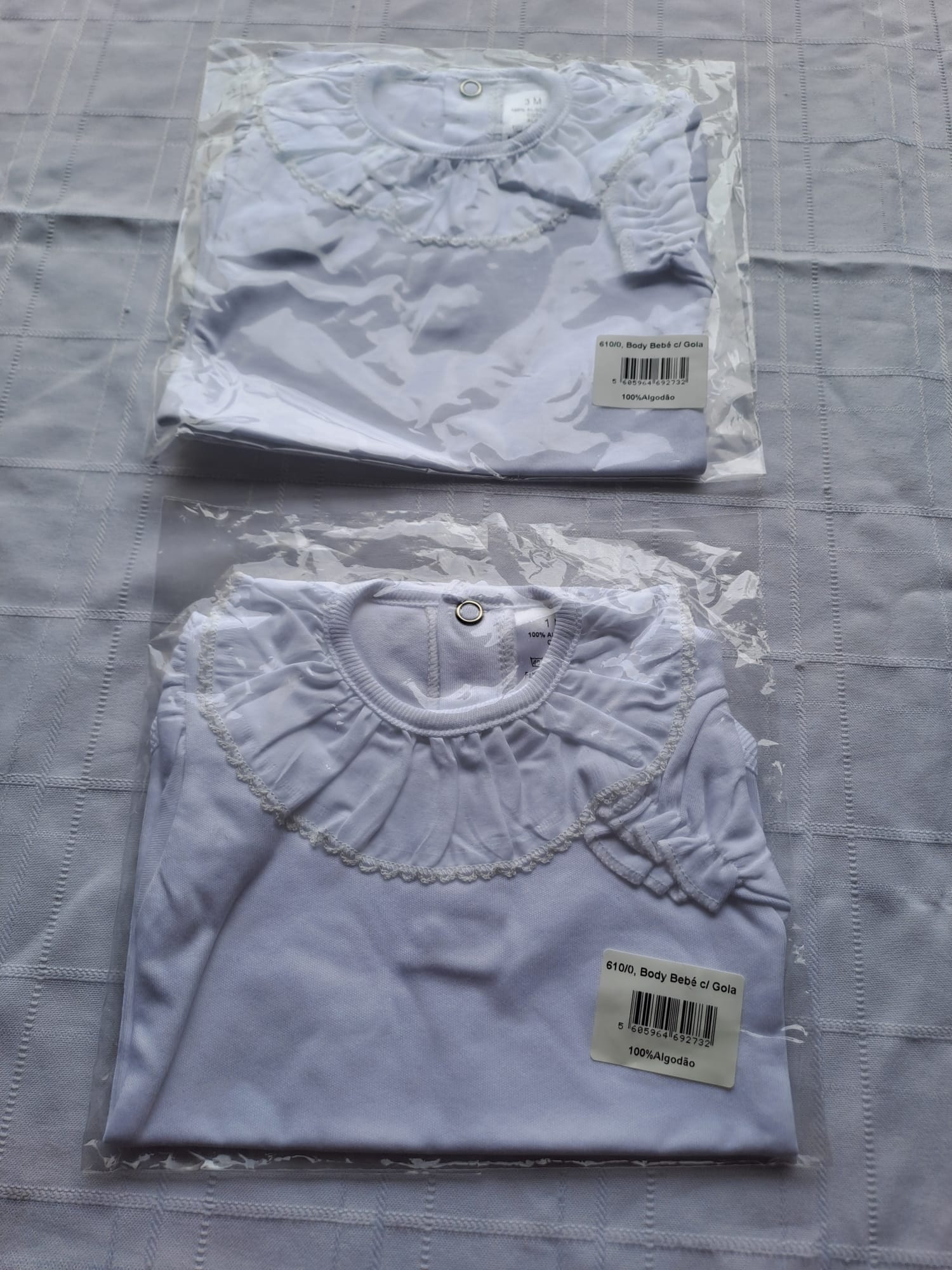 Classic White Lace-Collar Bodysuit