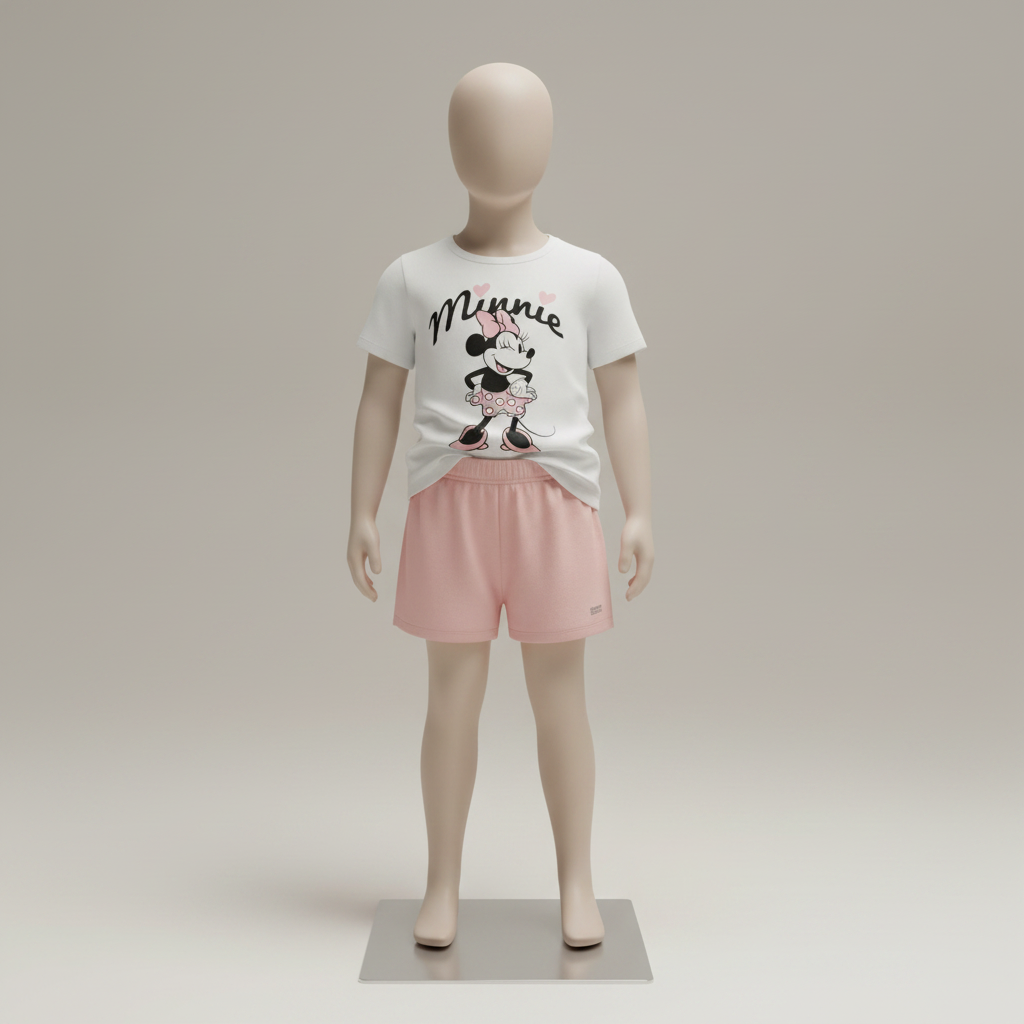 Pijama com Padrão de Personagens para Meninas