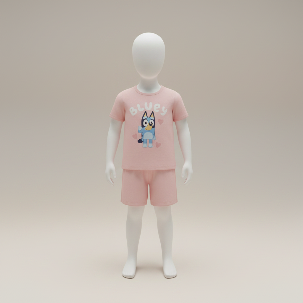 Girls' Character Print Pyjama Set