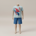 Boys' Superhero Print Pyjama Set